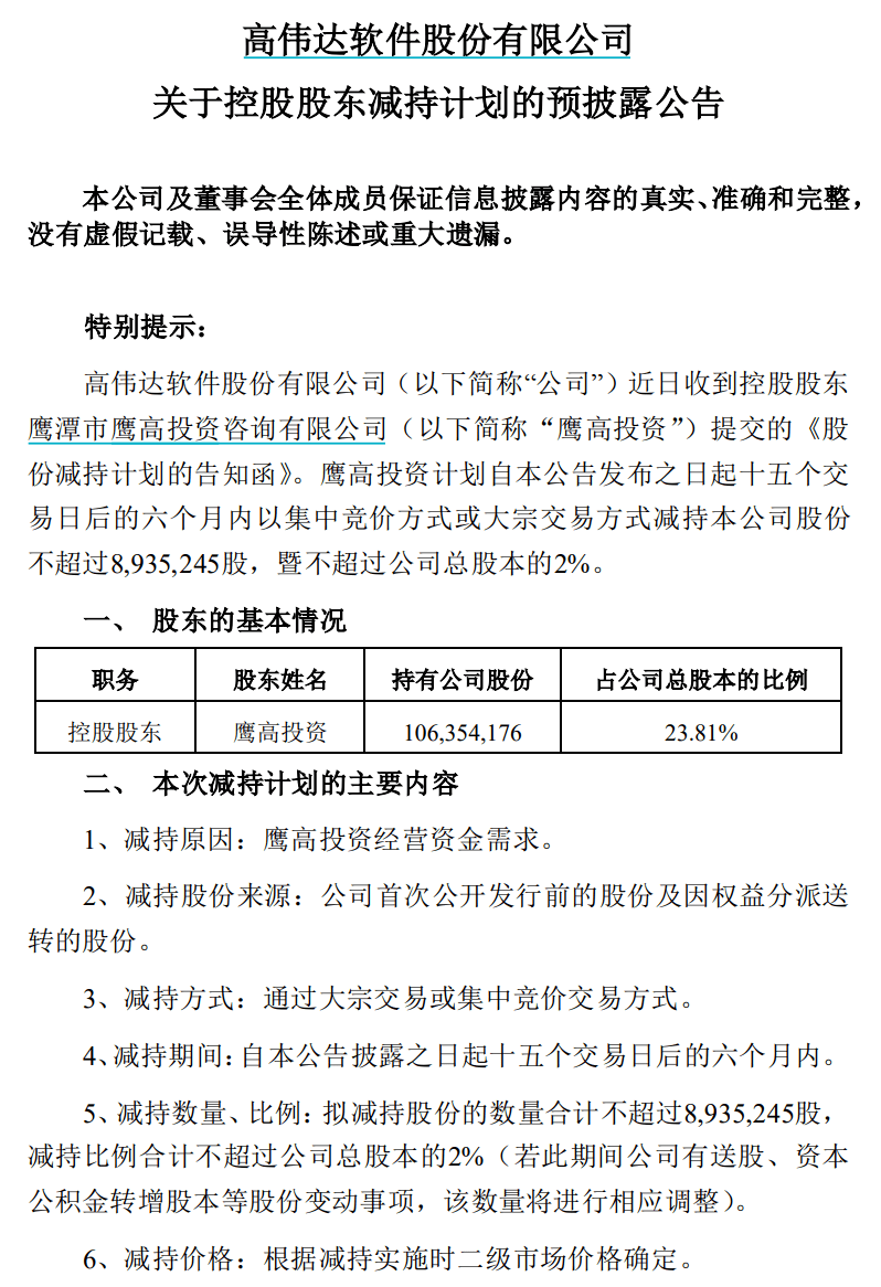 高伟达公司最新消息综述