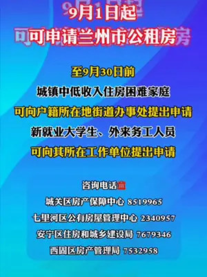 兰州公租房最新消息，政策动态与申请进展